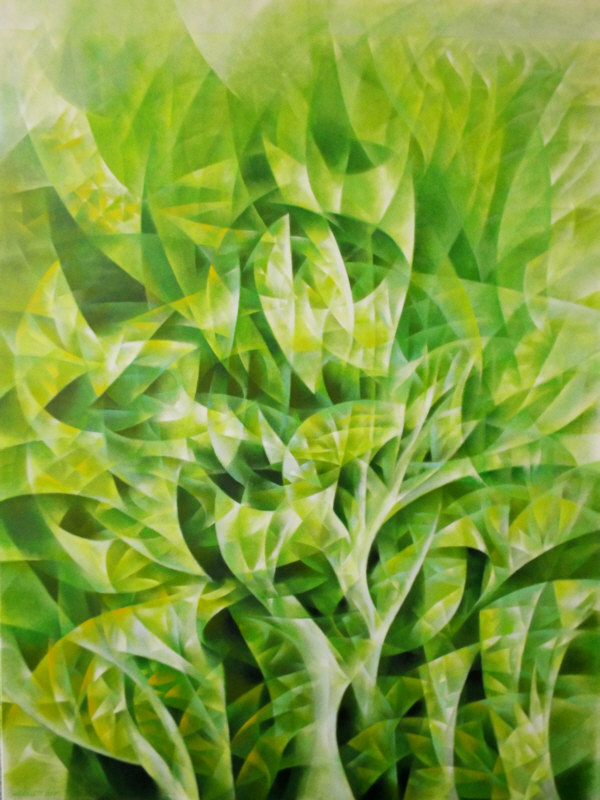 GREEN CELEBRATION // OIL ON CANVAS // 910 x 1230 MM // $5,000 