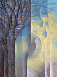 Blue and Yellow Juxtaposition//oil on canvas